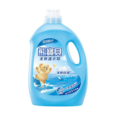 Snuggle 熊寶貝 柔軟護衣精 7合1護衣精華液 柔軟親膚 消臭去異味 沁藍海洋香, 3.2kg, 3.2L, 1桶
