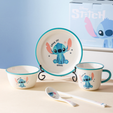 StitcH 史迪奇 奇趣一人食 碗筷湯匙杯子盤子陶瓷套裝, 1組