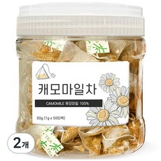 권뱅푸드 캐모마일 삼각 티백차, 1g, 50개입, 2개