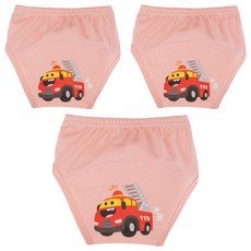 agazzang Friendly幼兒如廁學習褲, 消防車款, 3件