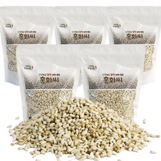키워쥬 조류 신선하고 알찐 세척 볶음 홍화씨, 500g, 5개
