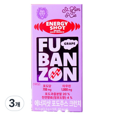 후반전 에너지샷 포도주스 크런치 캔디, 16.5g, 3개