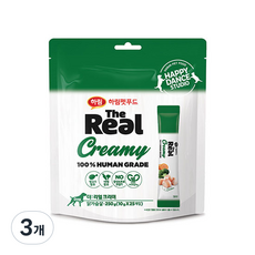 하림더리얼 강아지 크리미 닭가슴살 파우치 10g x 25p, 닭고기, 3개