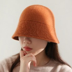 바비수 데얼즈믹스짜임 니트버킷햇
