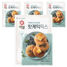 백설 핫케익믹스, 1kg, 4개