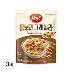 포스트 통보리 그래놀라, 500g, 3개