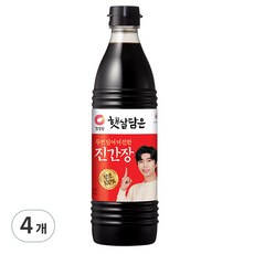 대상 청정원 햇살담은 두번 달여 더 진한 진간장, 840ml, 4개