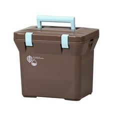 SHINWA 비비드 아이스박스 + 스티커 세트, 브라운, 7L 브라운, 7L