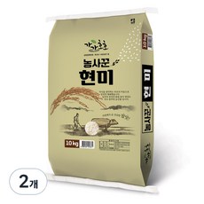 농사꾼양심쌀 현미, 2개, 10kg