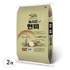 농사꾼양심쌀 현미, 10kg, 2개