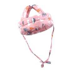 寶寶學步頭部防撞保護墊 粉色森林 帽圍65cm 嬰幼兒安全防護, 1個