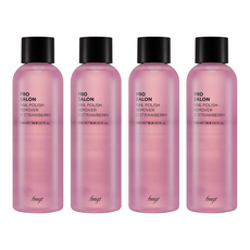 THE FACE SHOP 菲詩小舖 fmgt pro 沙龍指甲卸妝液 01 草莓, 500ml, 4個