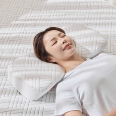 LIV MOM 優質Dura Cool涼感3D頸椎記憶棉枕頭, 水色