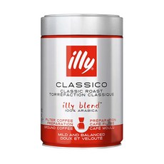 illy 意利咖啡 中培濾泡咖啡粉 100%頂級阿拉比加咖啡豆 250g, 1罐