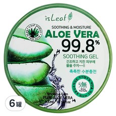 isLeaf 蘆薈保濕凝凍, 300ml, 6罐