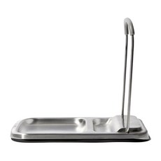 OXO 直立式鍋蓋餐具架，可折疊易收納，耐熱200°C，304不鏽鋼本體, 1個