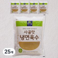 면사랑 사골맛 냉면육수, 340g, 25개