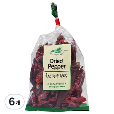 국산 청양 건고추, 6개, 70g