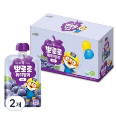 팔도 뽀로로 워터젤리 포도, 120ml, 20개