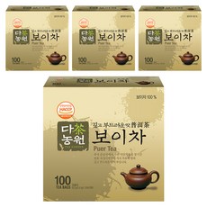 Danongwon 普洱茶包, 0.6g, 100包, 4盒