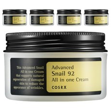 COSRX 高級蝸牛92精華霜, 100g, 5罐