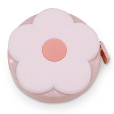 아뜰라임 귀여운 휴대용 미니 양면 줄자 플라워 핑크, 1개, 1.5m