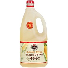 백설 옥수수유, 1.8L, 1개