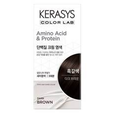 케라시스 단백질 크림 염모제 120g, 다크브라운, 1개