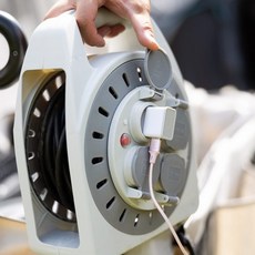 IDOOGEN 露營電捲線器 4孔 20M, 1個, 灰色(CR20)