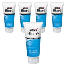MEN's Biore 男性專用沁涼淨油洗面乳, 沁涼淨化 乾爽無油光, 100g, 3條