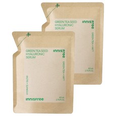 INNISFREE 綠茶籽玻尿酸保濕精華補充包, 80ml, 2包