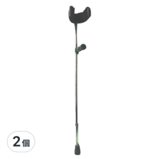 感恩使者 刷毛舒適墊 前臂拐用, 尺寸26x20cm 黑色, 刷毛布海棉尼龍材質, 26 x 20cm, 2個