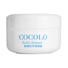 COCOLO 童顏肌淨潔顏霜, 33%胺基酸溫和潔淨, 毛孔深度清潔, 10g, 1罐