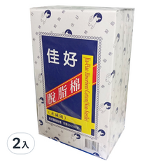 Others 其他 白兔脫脂棉(崙) 2入裝，天然草本棉花，觸感輕柔細緻，吸水力強，適用於一般擦拭用途, 2入