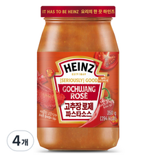 하인즈 고추장 로제 파스타 소스, 350g, 4개