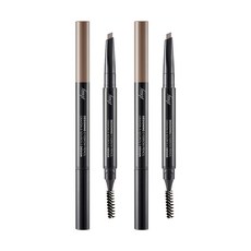 더페이스샵 디자이닝 아이브로우 오토펜슬 0g, 02 그레이 브라운, 2개