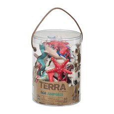 TERRA BY BATTAT 海洋生物玩具套裝，60個, AN2871Z, 1桶