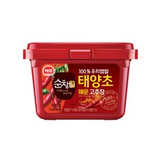 해표 순창궁 태양초 매운 고추장, 500g, 1개