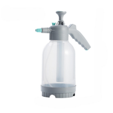 多功能泡沫噴霧器，氣壓式2000ML容量，帶扇形/澆花噴頭, 1個