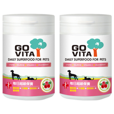 GO VITA 樂維他 每日超級保養, 離胺酸+牛磺酸+維他命C+蔓越莓，補充寵物每日所需, 離胺酸 + 牛磺酸 + 維他命C +蔓越莓, 2罐