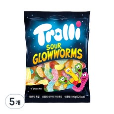 트롤리 사우어글로우웜즈 100g, 5개