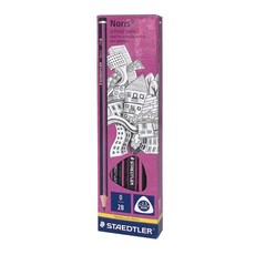 STAEDTLER 施德樓 LUNA 三角舒寫鉛筆2B 12支, 粉紅黑桿, 1盒