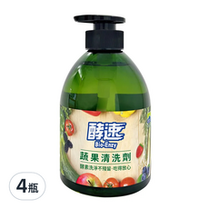 do it 多益得 酵速蔬果清洗劑, 500ml, 酵素洗淨不殘留, 吃得放心, 4瓶