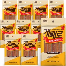 개빼로 콜라보 강아지 껌 6p 70g, 오리 + 치즈껌 혼합맛, 10개 오리 + 치즈껌 혼합맛, 10개
