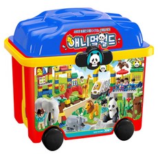 OXFORD TOY 動物世界積木 AW2801 182入, 1個, 混色