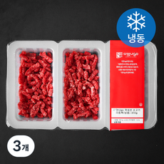 다맛나고 국내산 소고기 2등급 다짐육 (냉동), 3개, 300g