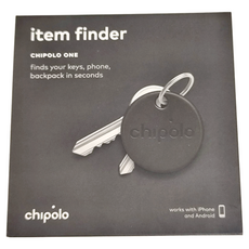 Chipolo ONE 防丟小幫手，黑色，鑰匙/手機/背包查找器, A1-BK, 1個