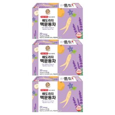 우리차 송원식품 배도라지 맥문동차 티백, 3개, 20개입, 1g
