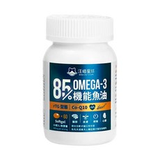 DOG CAT STAR 汪喵星球 85%頂級魚油，含omega-3, Co-Q10，60顆入, 60顆, 心臟/肝臟, 1瓶