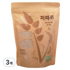 파파루 간편레시피 유기농쌀 현미 중간입자 400g, 3개